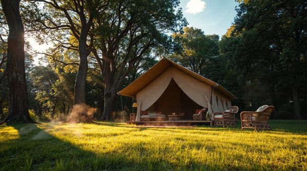 Top destinations pour savourer le camping de luxe