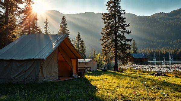 Top destinations pour savourer le camping de luxe